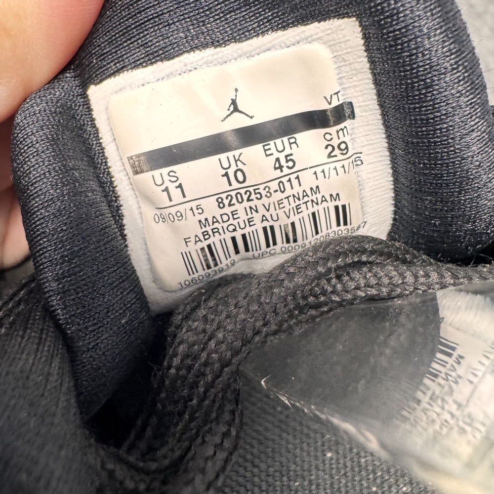 Nike Jordan TRAINER ST BLACK WOLF‎ GREY Mens Size 11 Sneakers Shoes 820253-011 - Picture 5 of 10